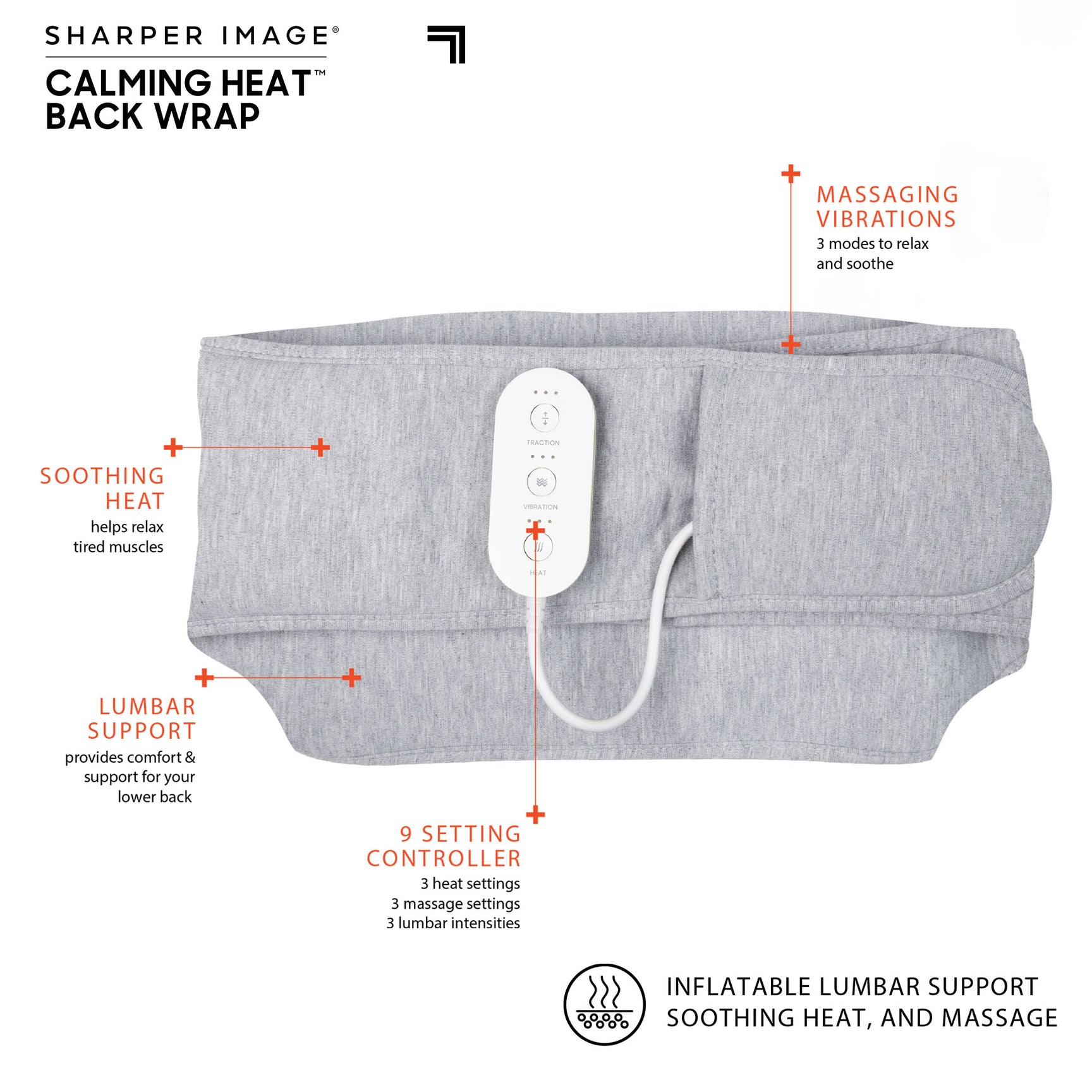 Calming Heat Store Calming Heat Back Wrap 9 Settings