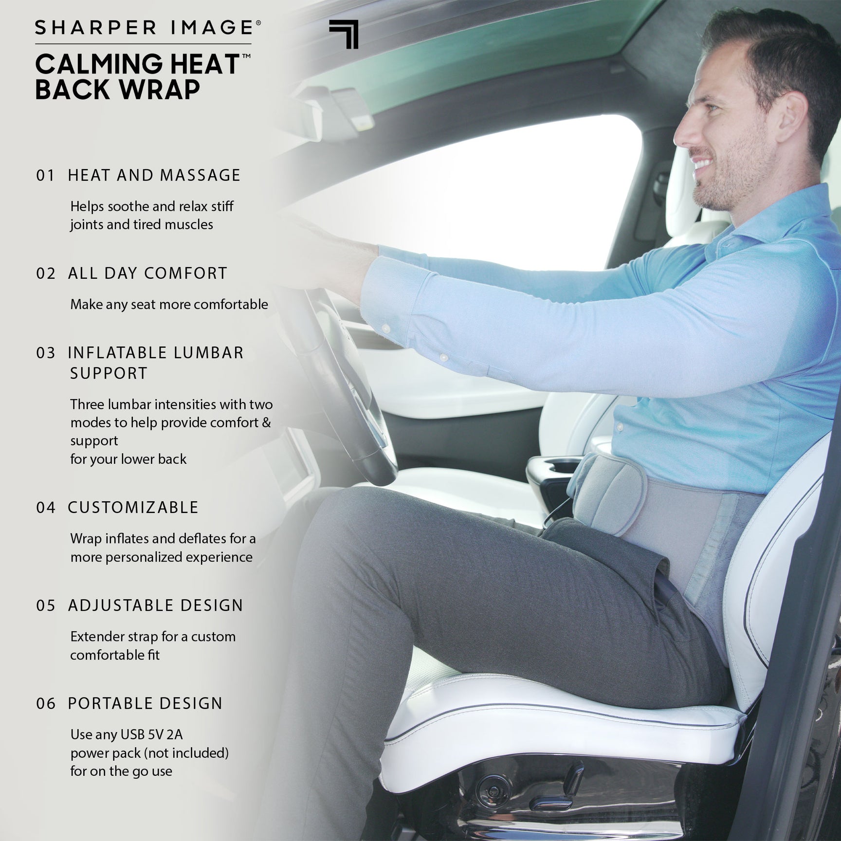 Calming Heat Store Calming Heat Back Wrap 9 Settings